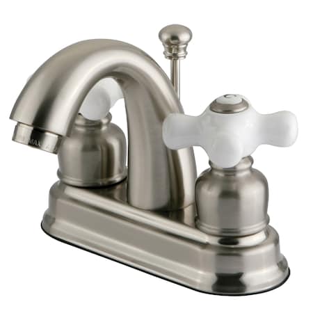 Kingston Brass Restoration, 4" Centerset Bathroom Faucet, Brushed Nickel KB5618PX